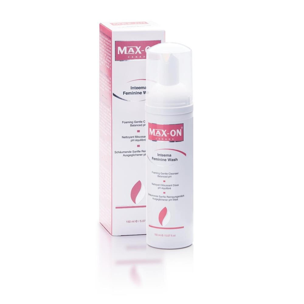 Max-On Inteema Feminine Wash - Gentle and Refreshing Care for Intimate Hygiene 150ml