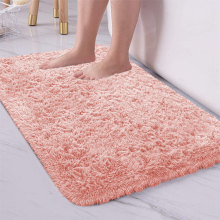 (50X80 CM, Pink ) Large Shaggy Fluffy Rugs Anti Slip Soft Carpet for Luxury Floor Area Bedroom Living Dining Room Rug