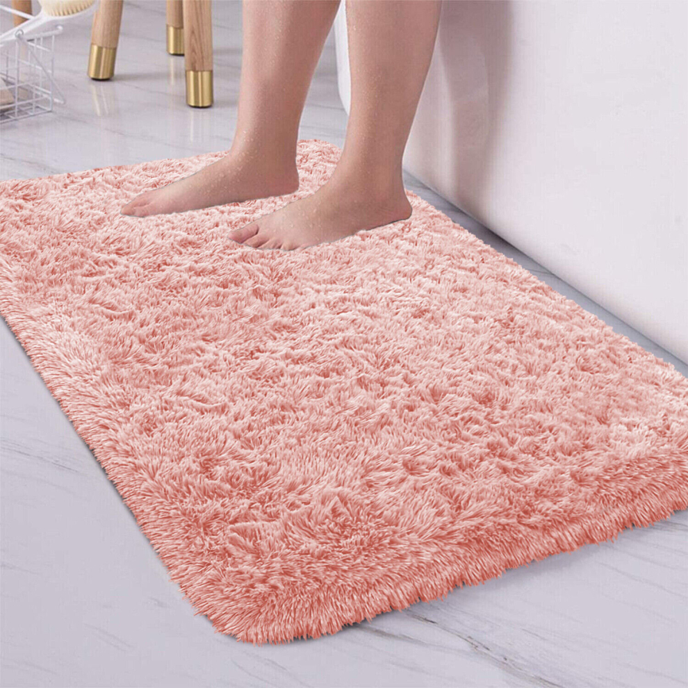 Aspire Homeware (50X80 Cm, Pink ) Large Shaggy Fluffy Rugs Anti Slip Soft Carpet For Luxury Floor Area Bedroom Living Dining Room Rug