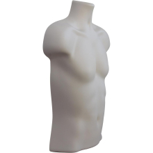 (Skin Tone, Without Stand) 3/4 Male Hanging Mannequin Body Form Shop Display