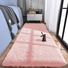 (80X150 CM, Pink ) Large Shaggy Fluffy Rugs Anti Slip Soft Carpet for Luxury Floor Area Bedroom Living Dining Room Rug