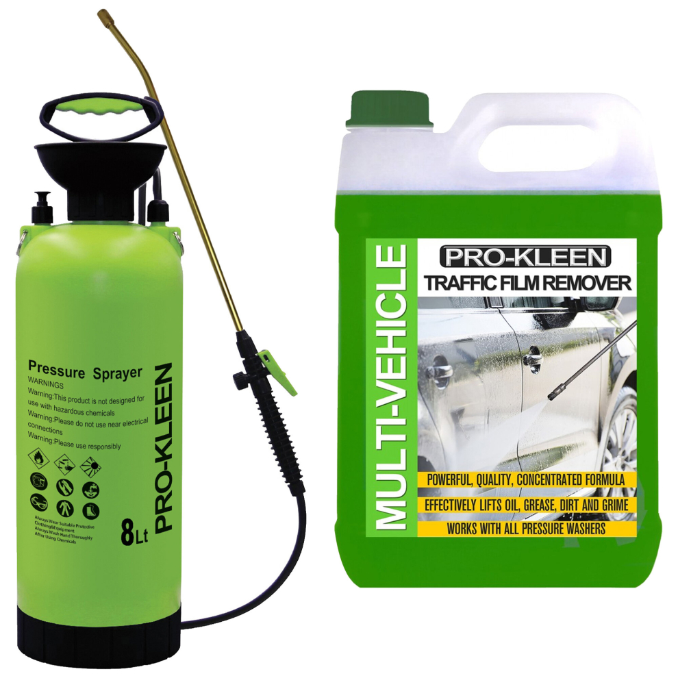 Prokleen Traffic Film Remover TFR Car Vehicle Remover 5L & 8L Pump Sprayer - Image 3