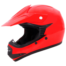 (Red, M) Zorax X15 Helmet Junior Child Kids Motorbike Motocross MX Helmet Outdoor