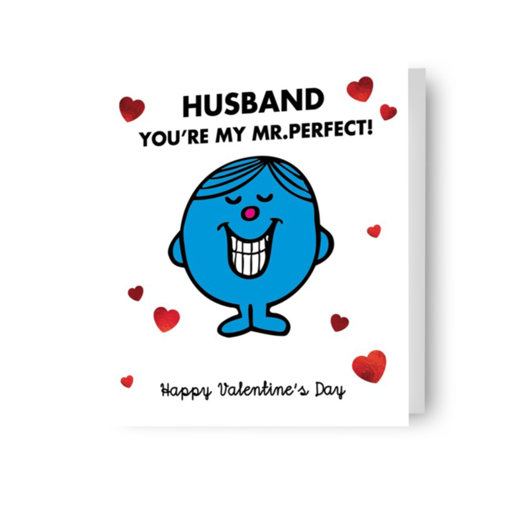 Mr. Men and Little Miss 'Mr. Perfect' Valentine's Day Card