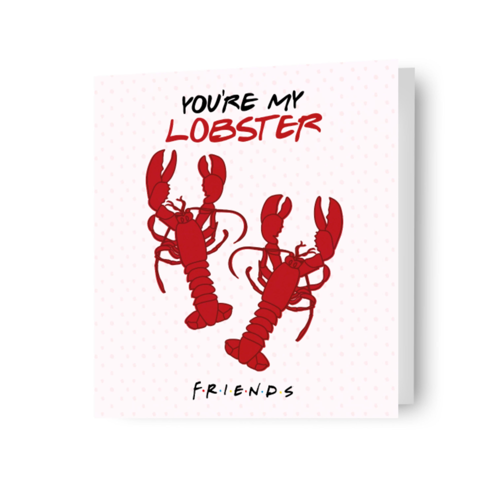 Friends 'You're My Lobster' Valentine's Day Card Red