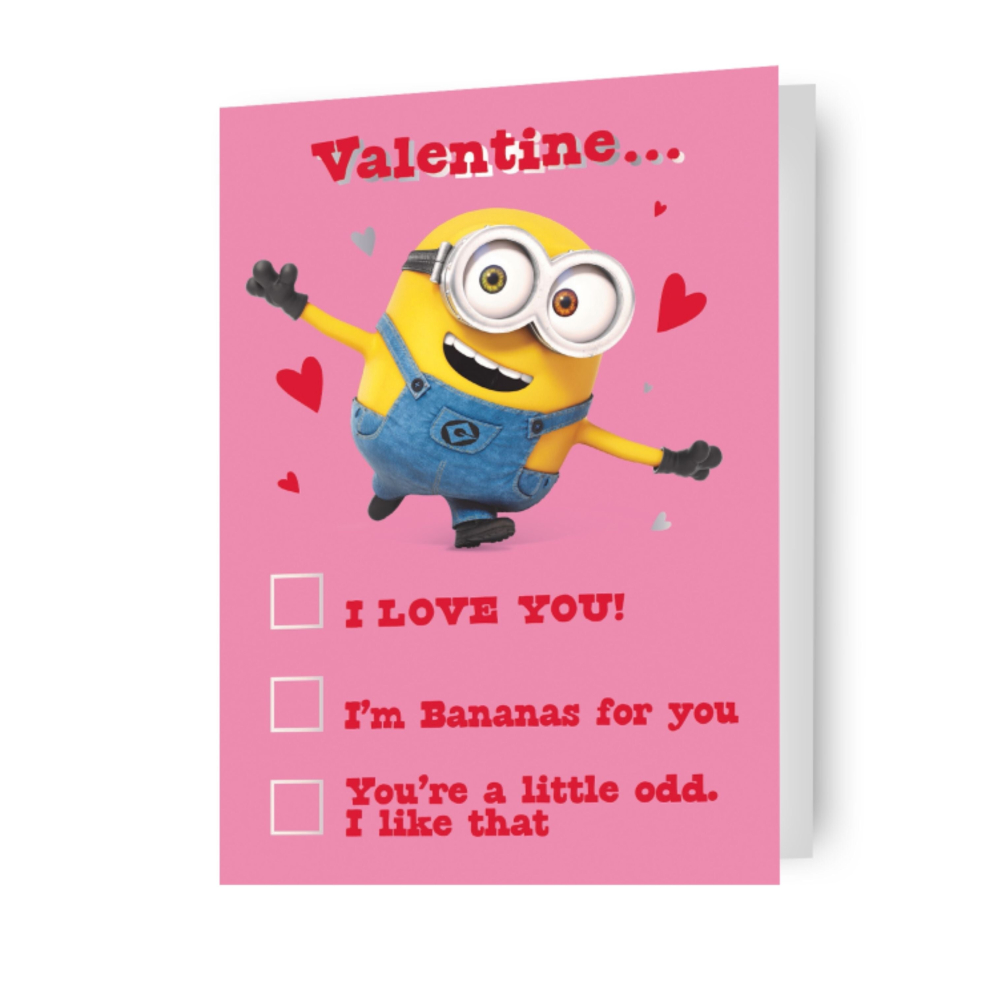 Despicable Me Minion 'Valentine...' Valentine's Day Card