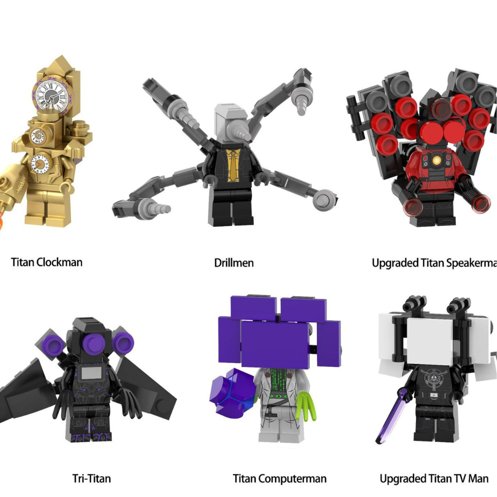 Titan Clockman Drillmen Upgraded Titan Speakerman TV Man Minifigures Toys