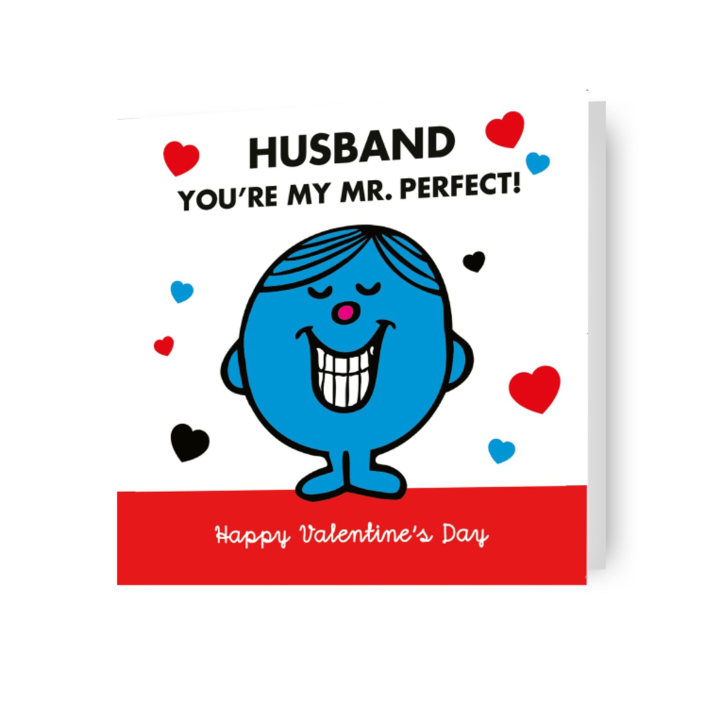 Mr. Men & Little Miss 'Perfect Husband' Valentine's Day Card