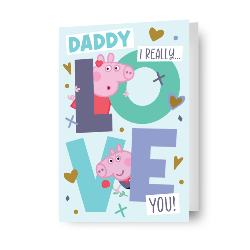 Peppa Pig Valentine's Day Card To Daddy