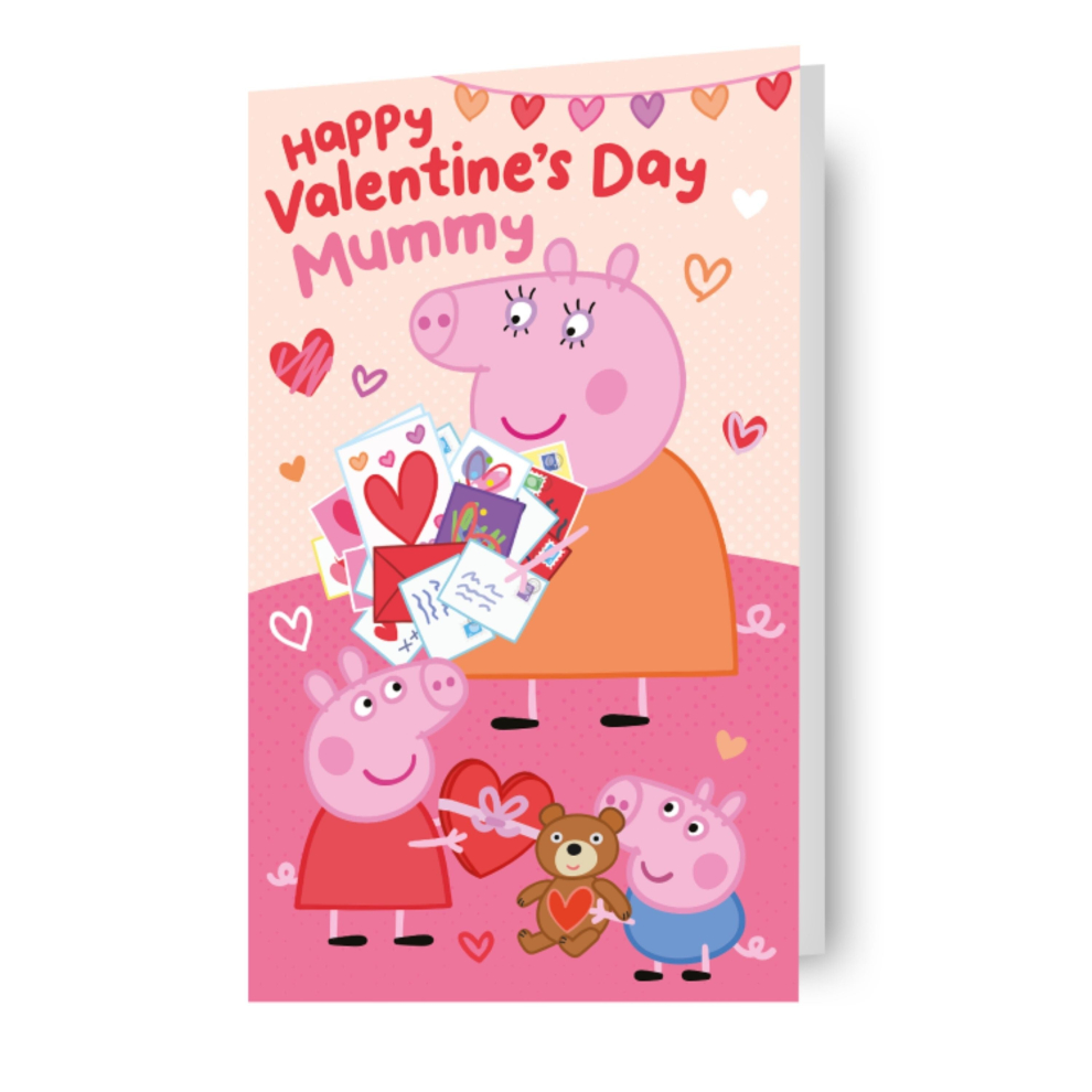 Peppa Pig Mummy Valentine's Day Card