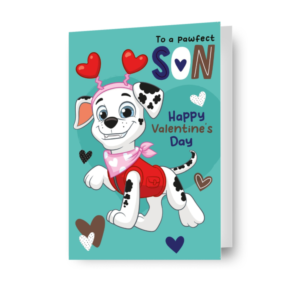 Paw Patrol 'Pawfect Son' Valentine's Day Card