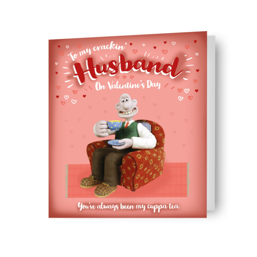Wallace & Gromit 'Cracking Husband' Valentine's Day Card