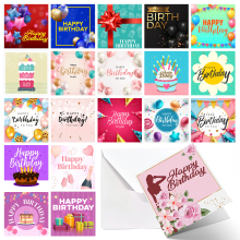 (Mix B) 20pk Birthday Cards Female Male Mix with Envelopes