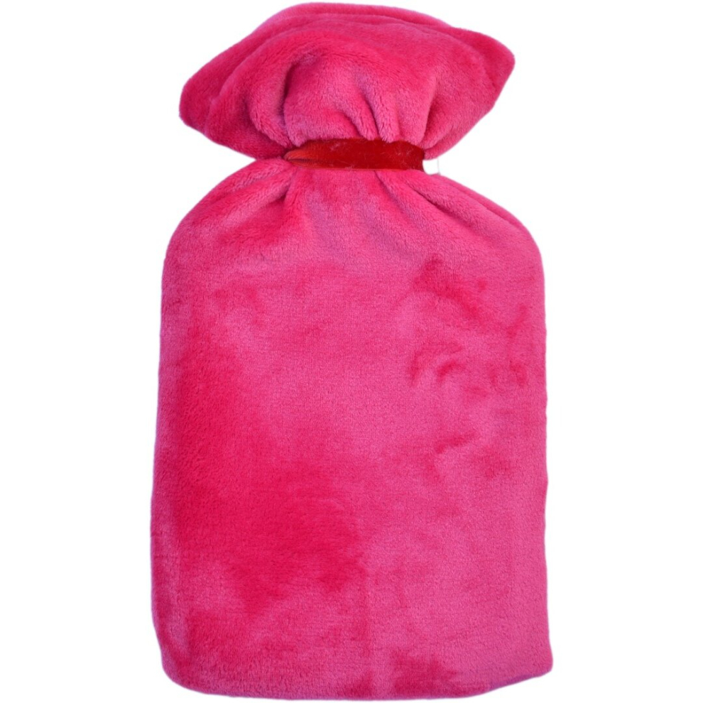 Vagabond Supersoft Fleece Hot Water Bottle: 2L Fuschia