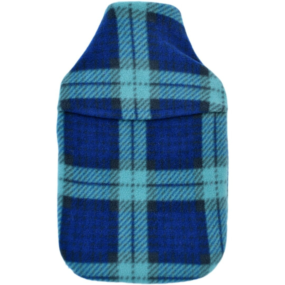 Vagabond Cuddlesoft Fleece Hot Water Bottle: 2L Blackwatch