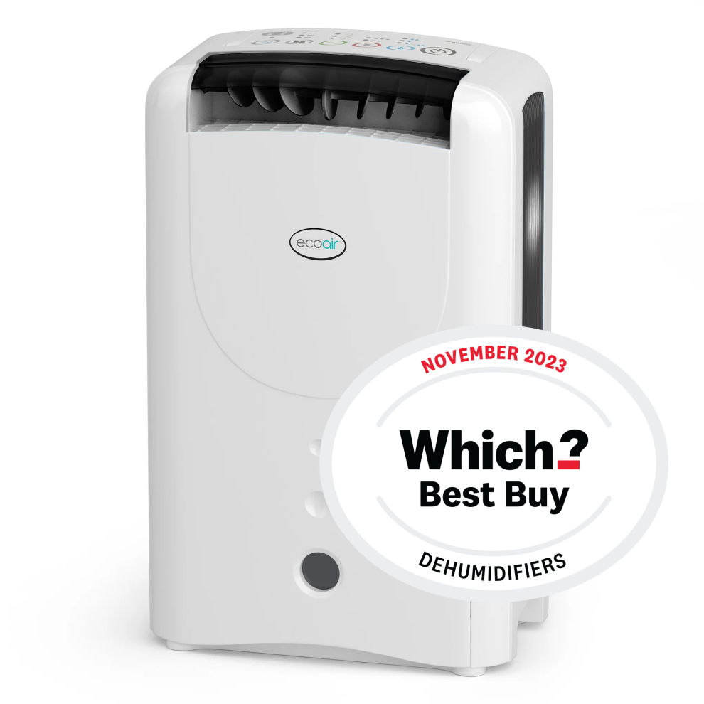 Ecoair Dd1 Classic Mk6 Desiccant Dehumidifier 7.5L/Day Laundry Black