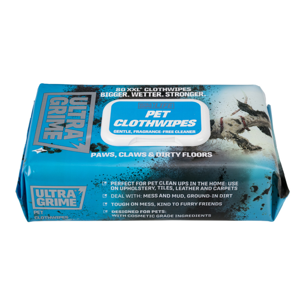 UltraGrime LIFE Pet XXL+ Clothwipes 80 Pack X 2