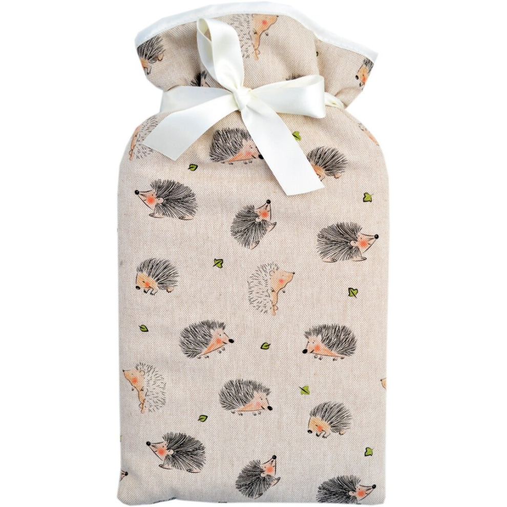 Vagabond Gift Boxed Cotton Hot Water Bottle: 2L Hedgehogs