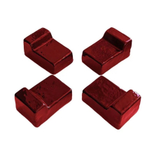 (Red) Set of Ceramic Feets/Legs For Barbecue, 4 pcs