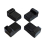 (Black) Set of Ceramic Feets/Legs For Barbecue, 4 pcs 1