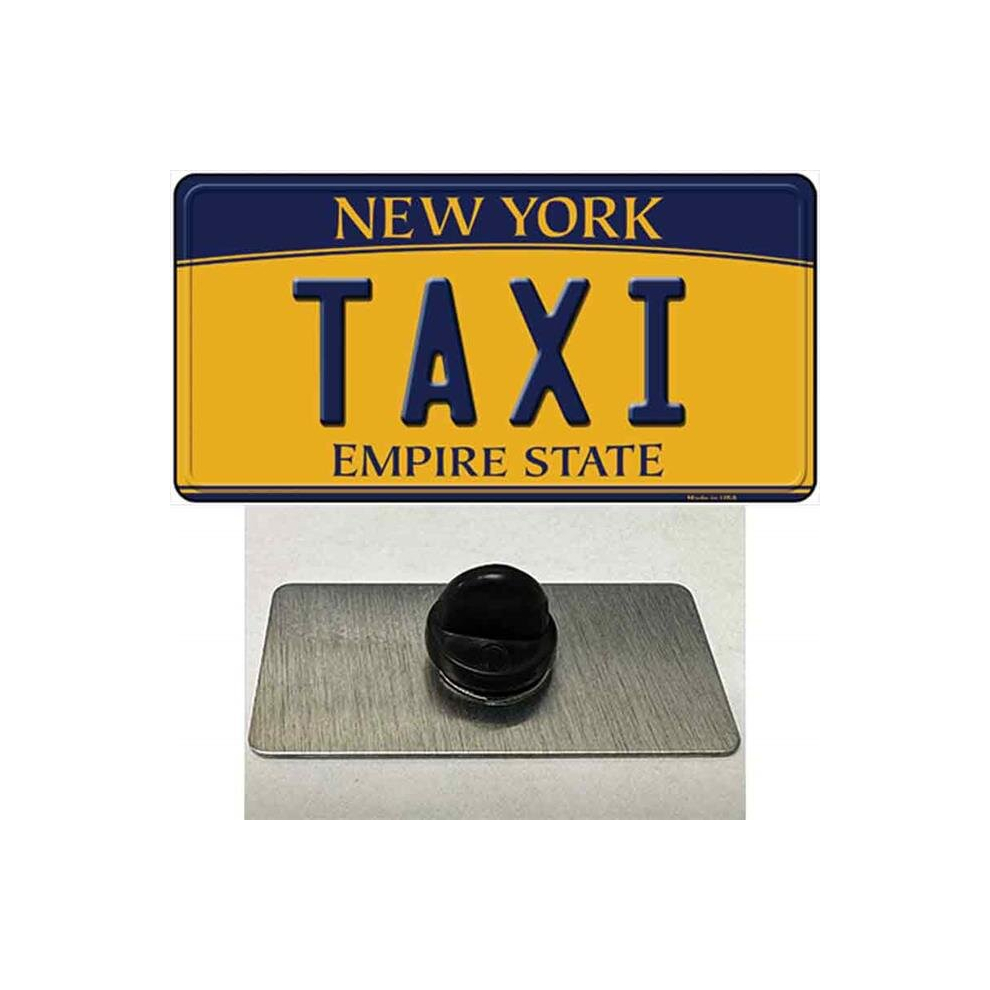 Smart Blonde PIN-LP-8965 1.5 x 0.75 in. Taxi   York Novelty Rectangle Metal Hat Pin-image-OPC-PDBP2KP-NEW