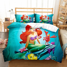 (MRY7, Double(200x200cm)) Cartoon Print Mermaid,UK Size Sheets Single & Double KING,Super King Duvet Cover