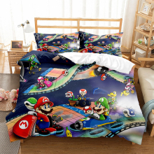 (MLA6, King(220x240cm)) Bedding Cartoon MarioUK Size Sheets Single & Double KING,Super King Duvet Cover