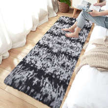 (Black Grey/ Charcoal Grey, 80X300 CM) Shaggy Non Slip Rugs Living Room Area Carpet Mat