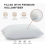 (BOUNCE BACK PILLOW x 2) MOONLIGHT BEDDING ANTI ALLERGY PILLOWS x 2, WHITE 4