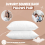 (BOUNCE BACK PILLOW x 2) MOONLIGHT BEDDING ANTI ALLERGY PILLOWS x 2, WHITE 1