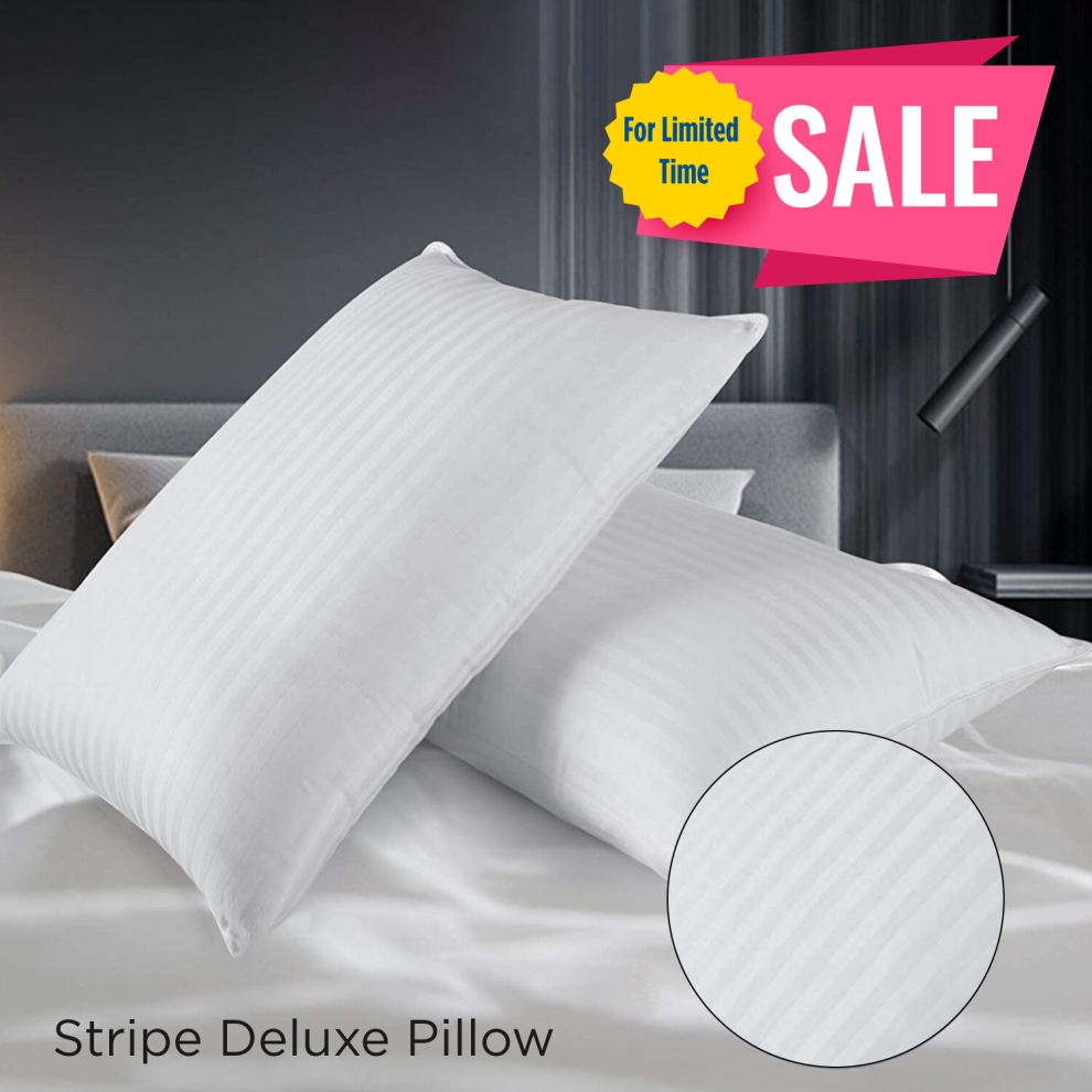 (STRIPE PILLOWS) Silentnight Pillow For Baby Nursery Anti Bacterial Hotel Quality Pillows Pair