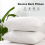 (BOUNCE BACK PILLOWS x2) Luxury Pillows Pair Super Soft Memory Foam Pillows 4