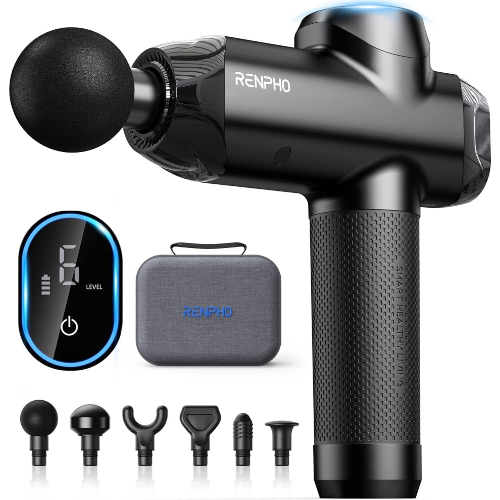 NEW-OPENED BOX RENPHO R3 Upgrade Power Massage Gun Deep Tissue, Powerful 12 mm