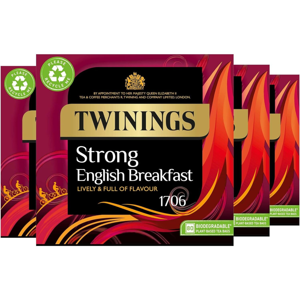 Twinings English Strong Breakfast Tea Bold, Lively & Flavour Black Tea