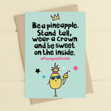 Stand Tall Wear A Crown Be Sweet Greeting Card Art Of Brilliance Range Cards