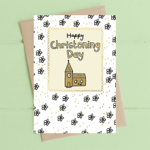 Happy Christening Day Foiled Greeting Card Art Of Brilliance Range Cards
