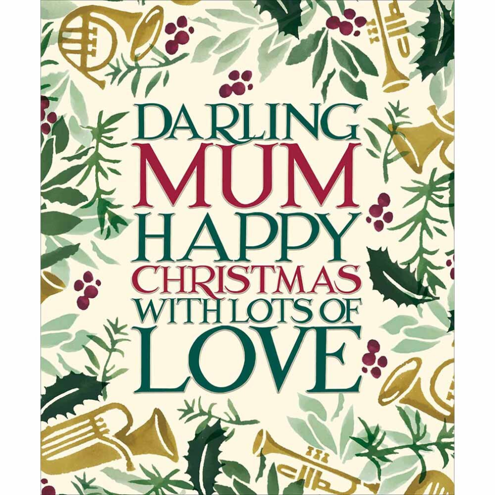 Darling Mum Emma Bridgewater Christmas Card Xmas Greeting Cards Woodmansterne