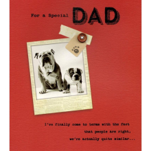 For A Special Dad We're Similar Happy Father's Day Card Greeting Cards