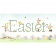 Easter Bunnies Happy Easter Gift Card Money Wallet Card Lovely Greetings Cards