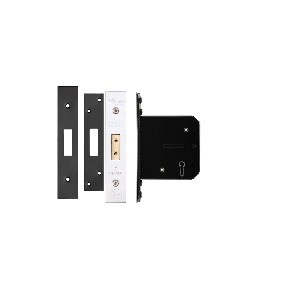 5 Lever 2.5" Nickel plated mortice Deadlock-image-OPC-PDBQKSG-NEW