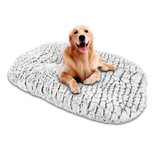 Premium Large Dog Bed Mattress - Plush PV Velvet 230GSM, Soft Warm Cushion 100x70x11 cm