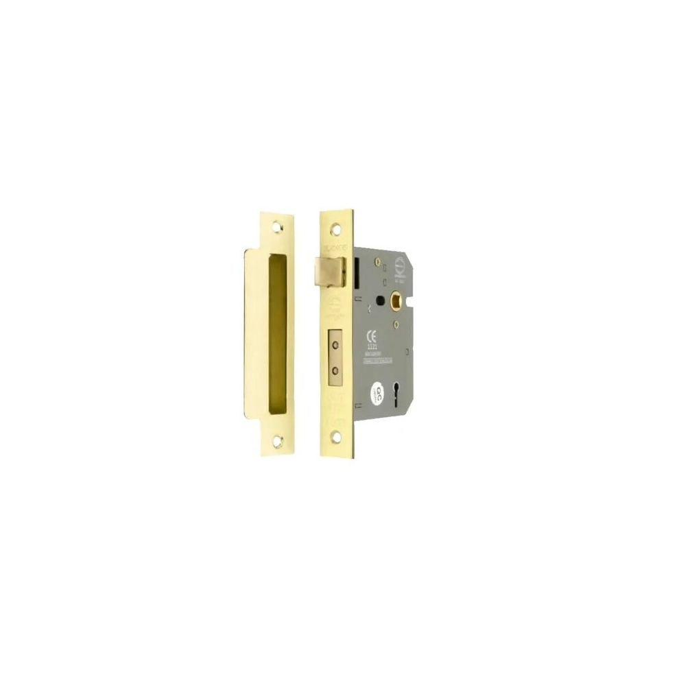 5 Lever 2.5" Mortice Sashlock Plated Brass 5025293051985