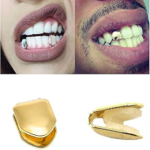4 Colors Gold Plated Hip Hop Single Tooth Gold Tooth Cap Cosplay