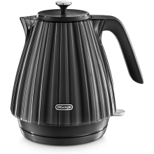 (Black) Ballerina Electric Kettle, 360 Swivel Base, Water Level Indicator, Cord Storage, KBD3001.BK, 3000 W, UK PLUG, Black