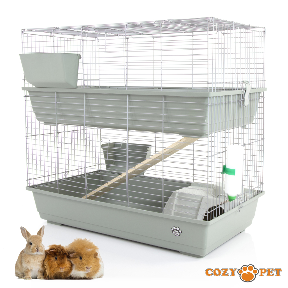 Rabbit / Guinea Pig 2-Tier Cage by Cozy Pet 100cm RB100-D Rat, Chinchilla, Hutch