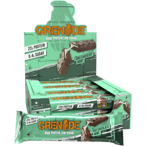 Grenade Grenade High Protein, Low Sugar Bar - Dark Chocolate Mint, 12 x 60 g 1
