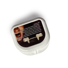Vampire Fangs Teeth With Adhesive Scalable Cosplay Props Realistic Reusable Halloween Party Horror Decoration Halloween Event High Quality