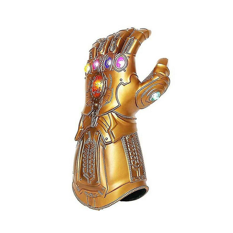 Kids Thanos Gloves Infinity Gauntlet With Led Light Avengers 4 Cosplay Toy Ty