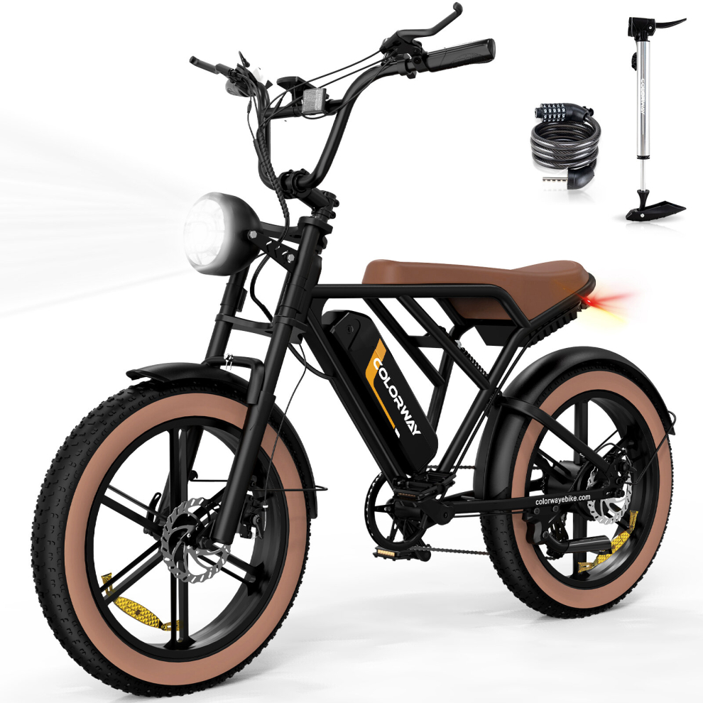 HITWAY 750W Electric Bike for Adults,20X4.0 Fat Tire Off-Road E bike