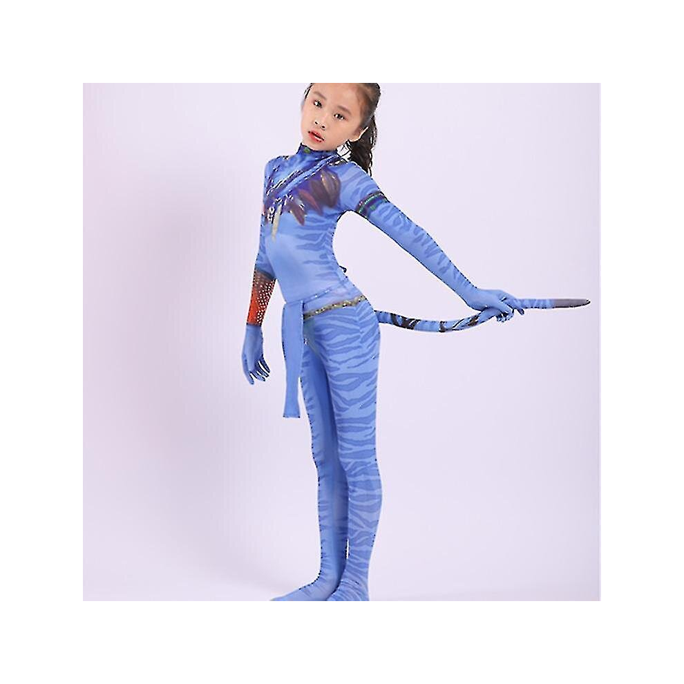 (Female, Kids Xl(130-140Cm)) Avatar Cosplay Costume Halloween Fancy Dress Not,Specified